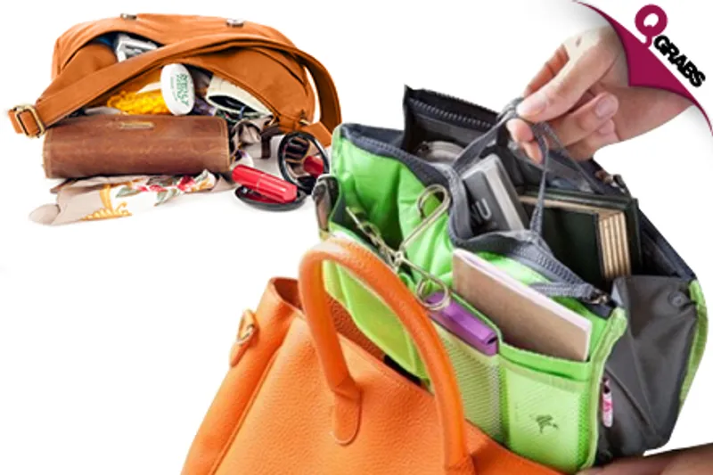 For QR29 Create Space in that Purse with a Handbag Organizer - Choose from 3 Cheerful Colors! (QR90 Value)
